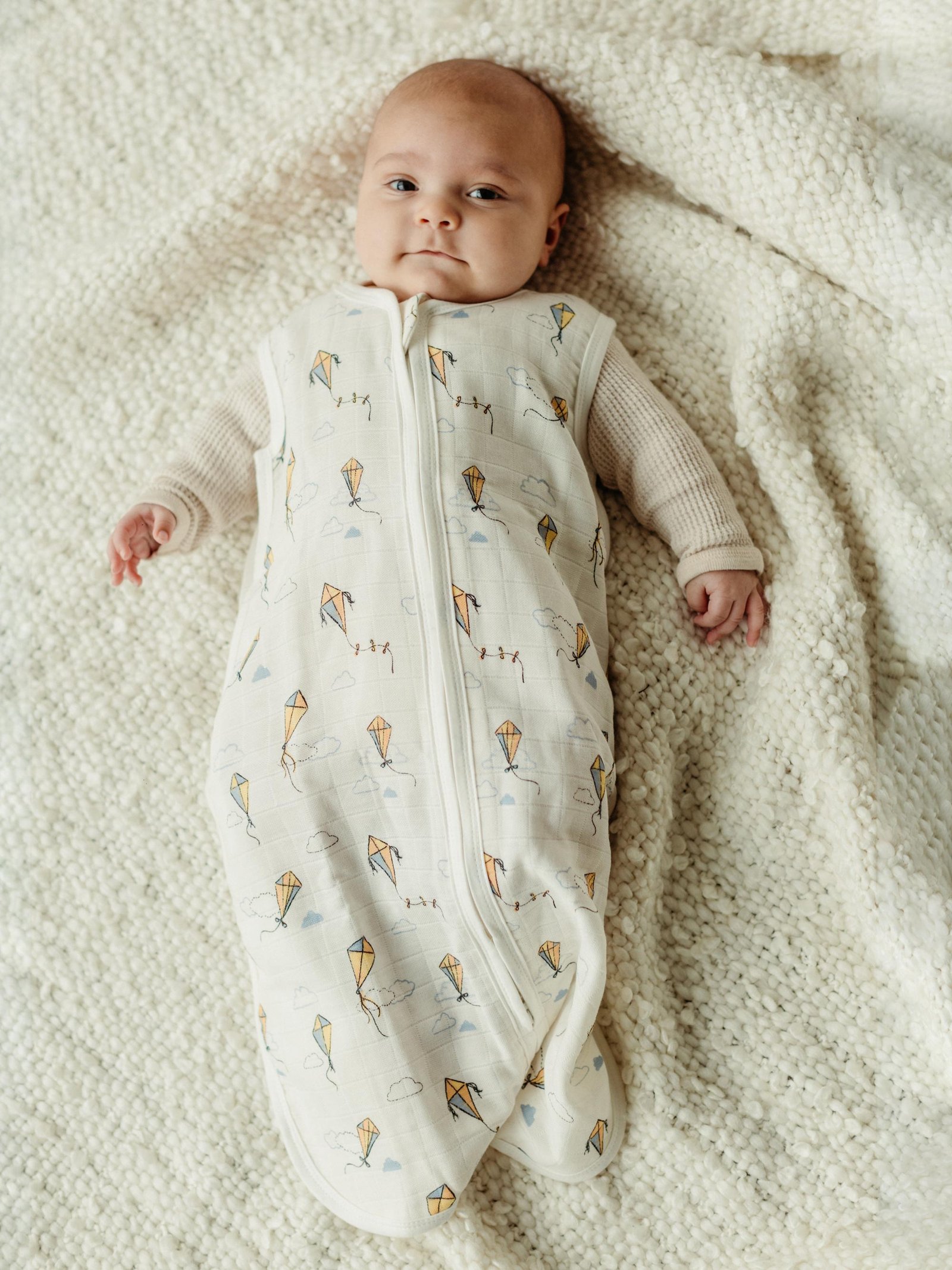 Baby in a Light Sleeping Sack