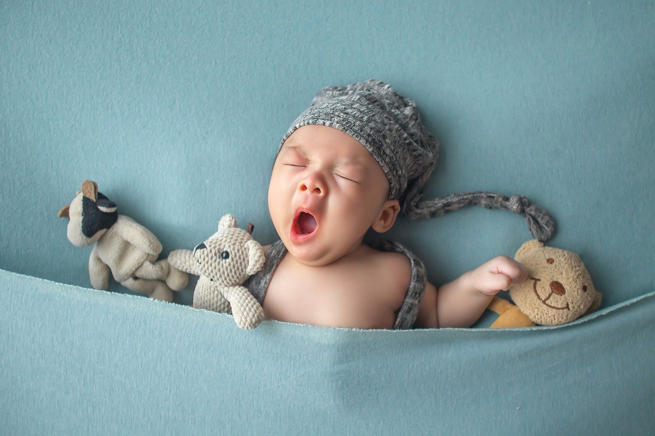 baby photoshoot, infant, yawning baby-7186091.jpg